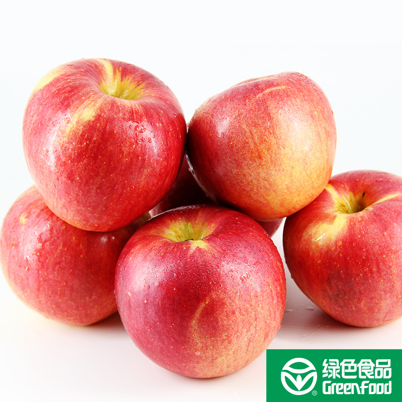 綠色食品級蘇子富春蘋果含箱5kg
